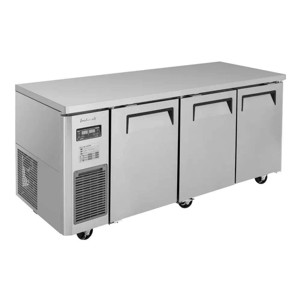 Turbo Air JURF-72-N 70" Undercounter Refrigerator/Freezer Combo - 3 Sections, 115V