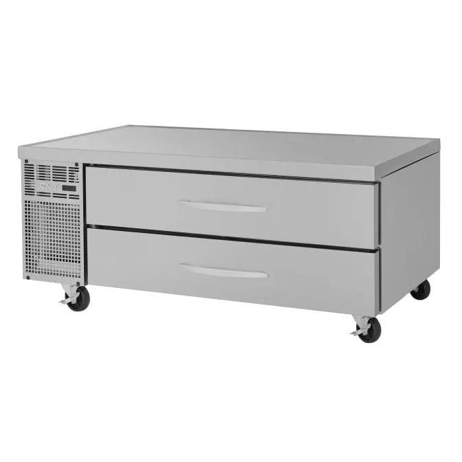 Turbo Air PRCBE-60F-N PRO Series 60" Chef Base Freezer with 2 Drawers - 115V