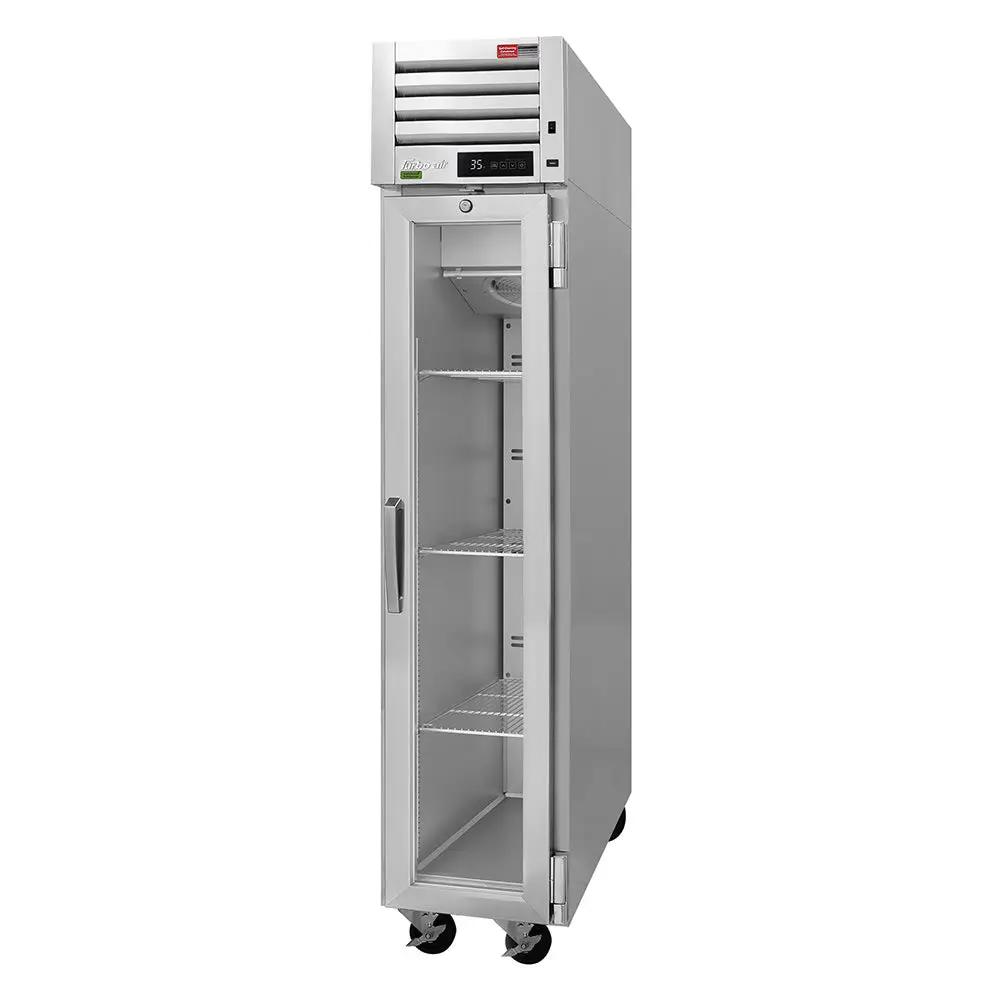 Turbo Air PRO-15R-G-N: 17 3/4" Reach-In Refrigerator with Right-Hinged Glass Door
