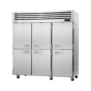Turbo Air PRO-77-6R-N: 77.75" Commercial Reach-In Refrigerator with 6 Solid Doors