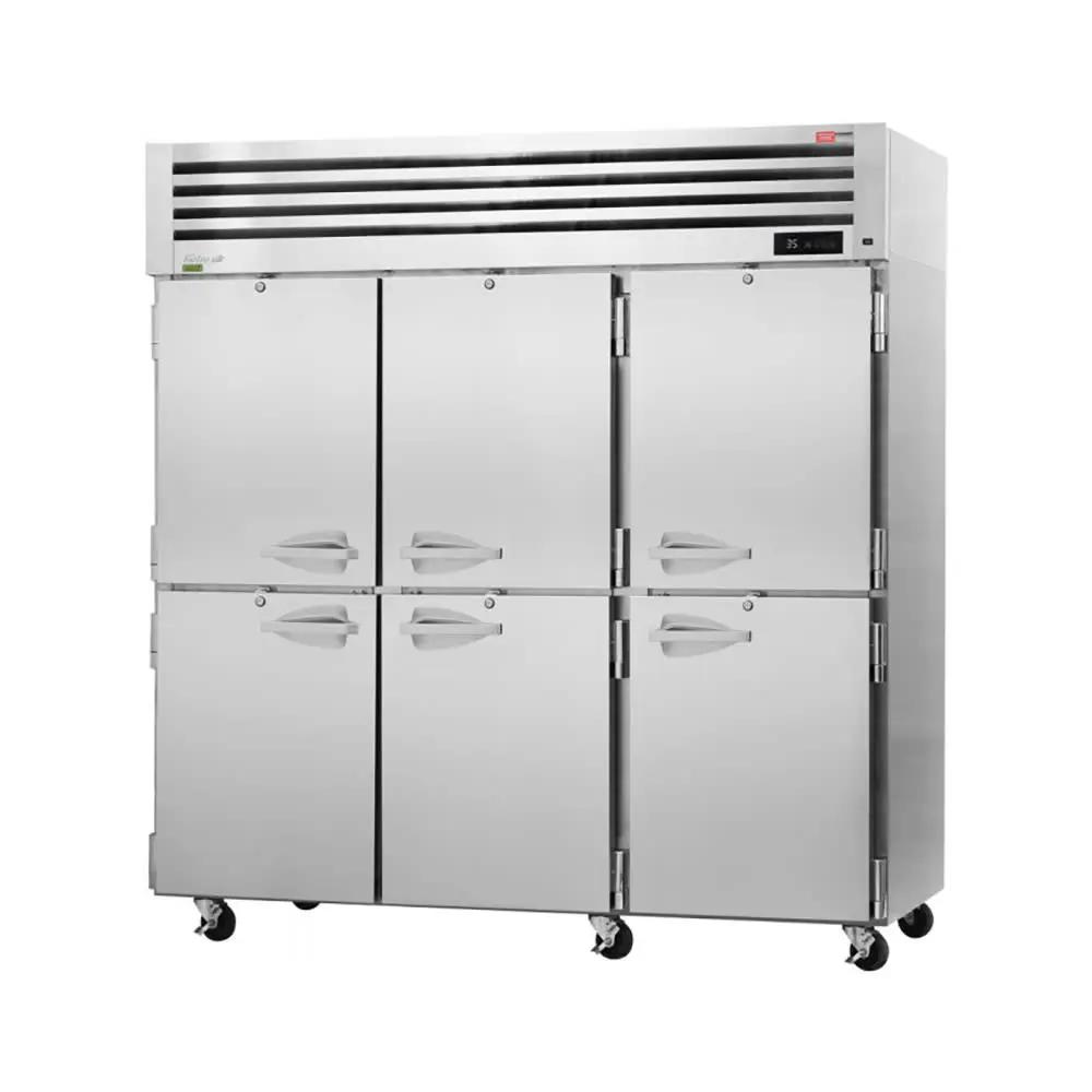 Turbo Air PRO-77-6R-N: 77.75" Commercial Reach-In Refrigerator with 6 Solid Doors