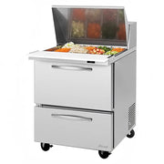 Turbo Air PRO Series PST-28-12-D2-N: 27" Mega Top Sandwich/Salad Prep Table (115v)
