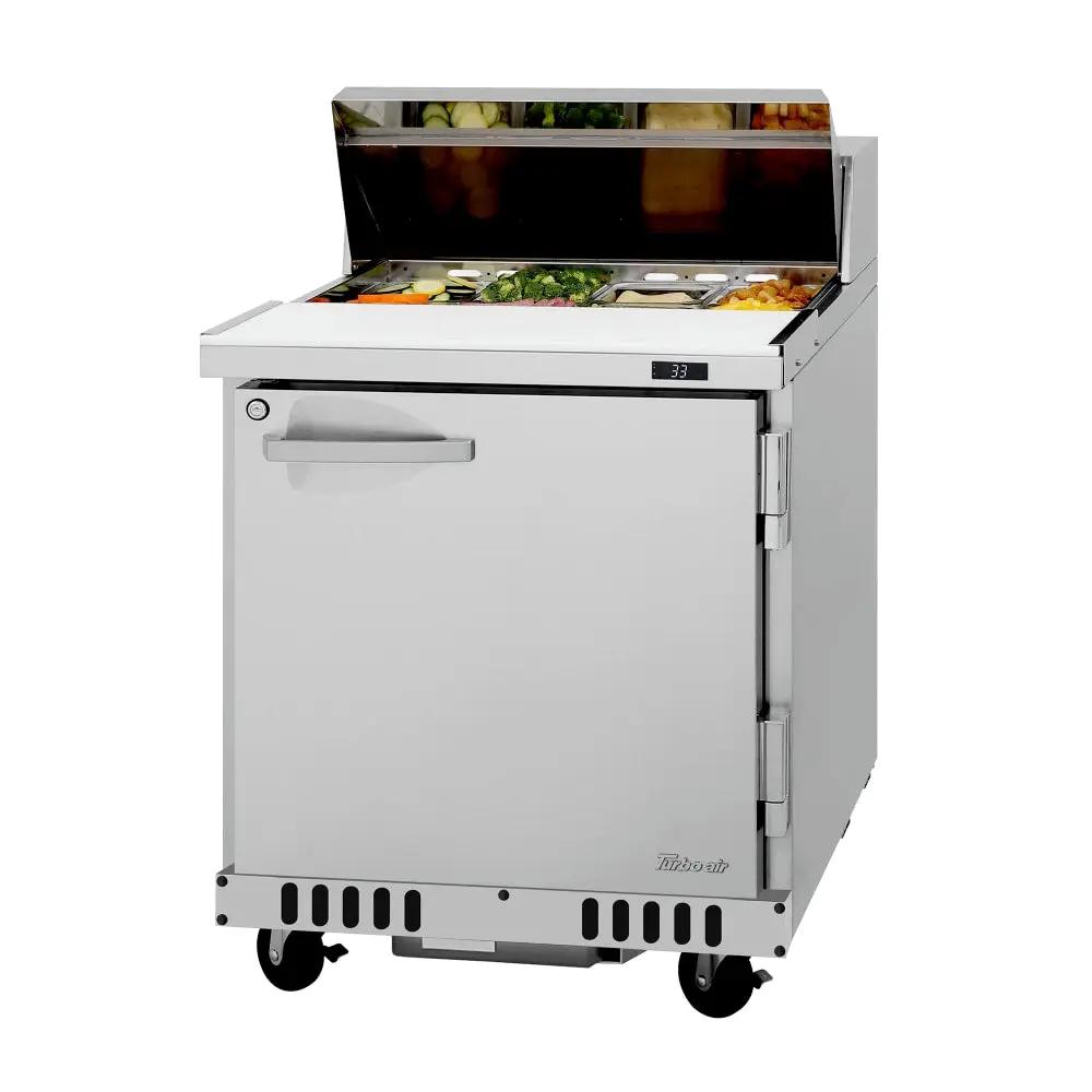 Turbo Air PST-28-FB-N PRO Series 27.5" Sandwich/Salad Prep Table with Refrigerated Base (115v)