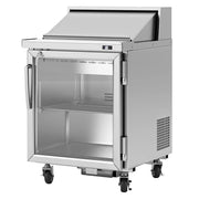 Turbo Air PST-28-G-N PRO Series 27 1/2" Glass Door Sandwich & Salad Prep Table (115v)