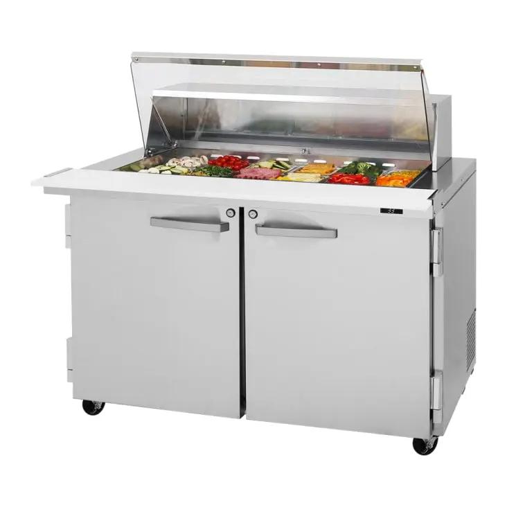 Turbo Air PST-48-18-N-CL: 48" Commercial Sandwich Prep Table with Refrigerated Base