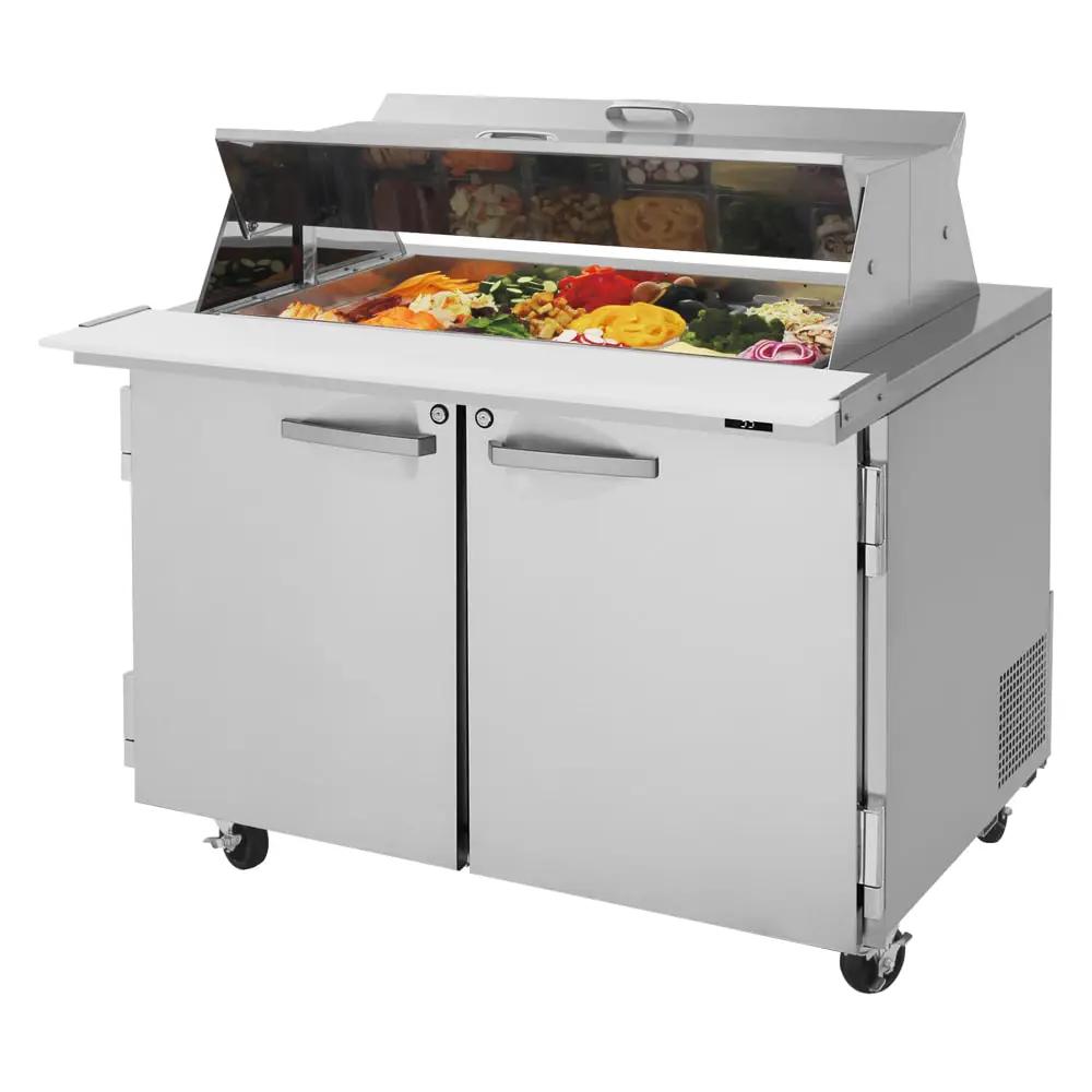 Turbo Air PST-48-18-N-DS 48" PRO Series Dual-Sided Mega Top Prep Table (115v)