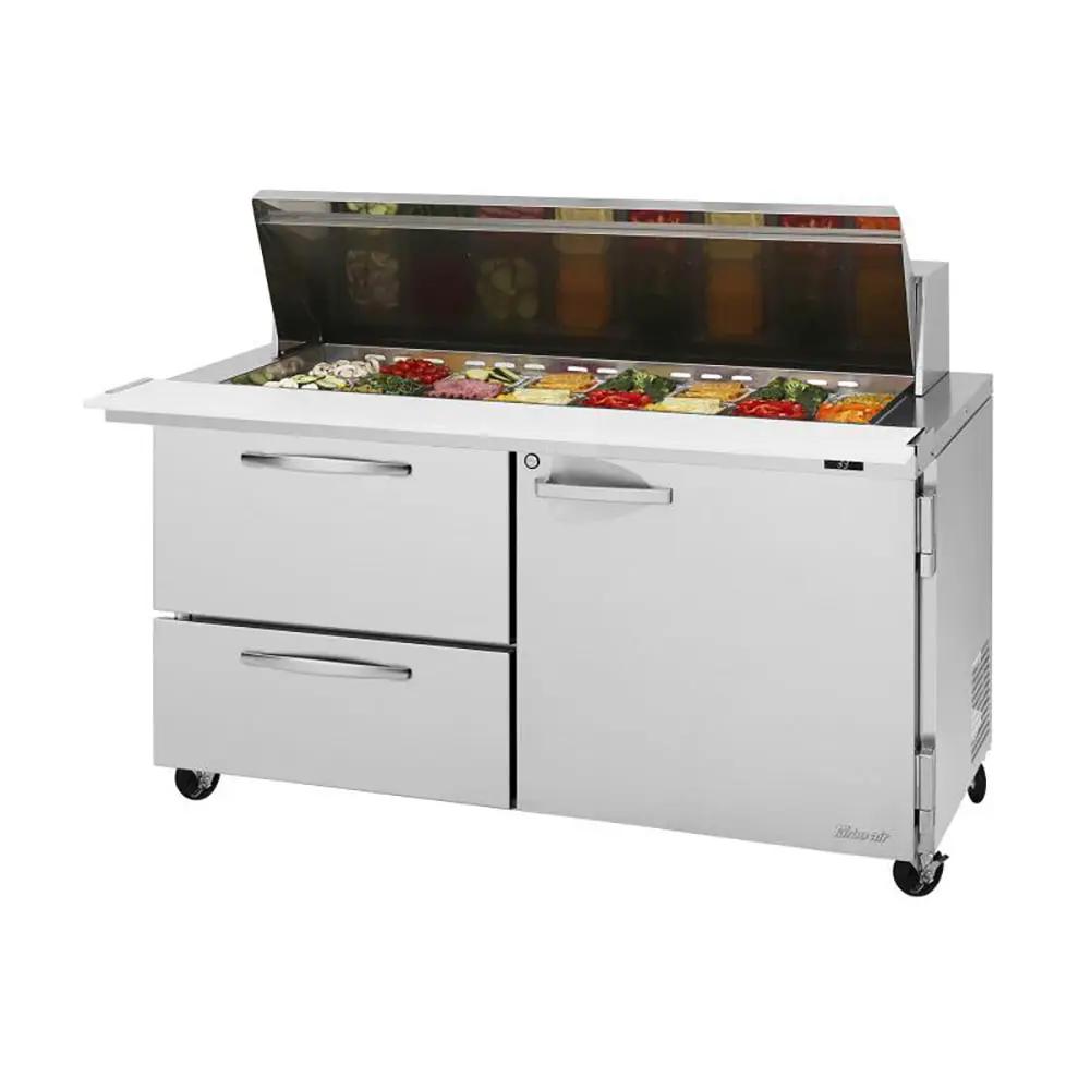 Turbo Air PST-60-24-D2R-N 60" PRO Series Mega Top Refrigerated Sandwich Prep Table, 115v