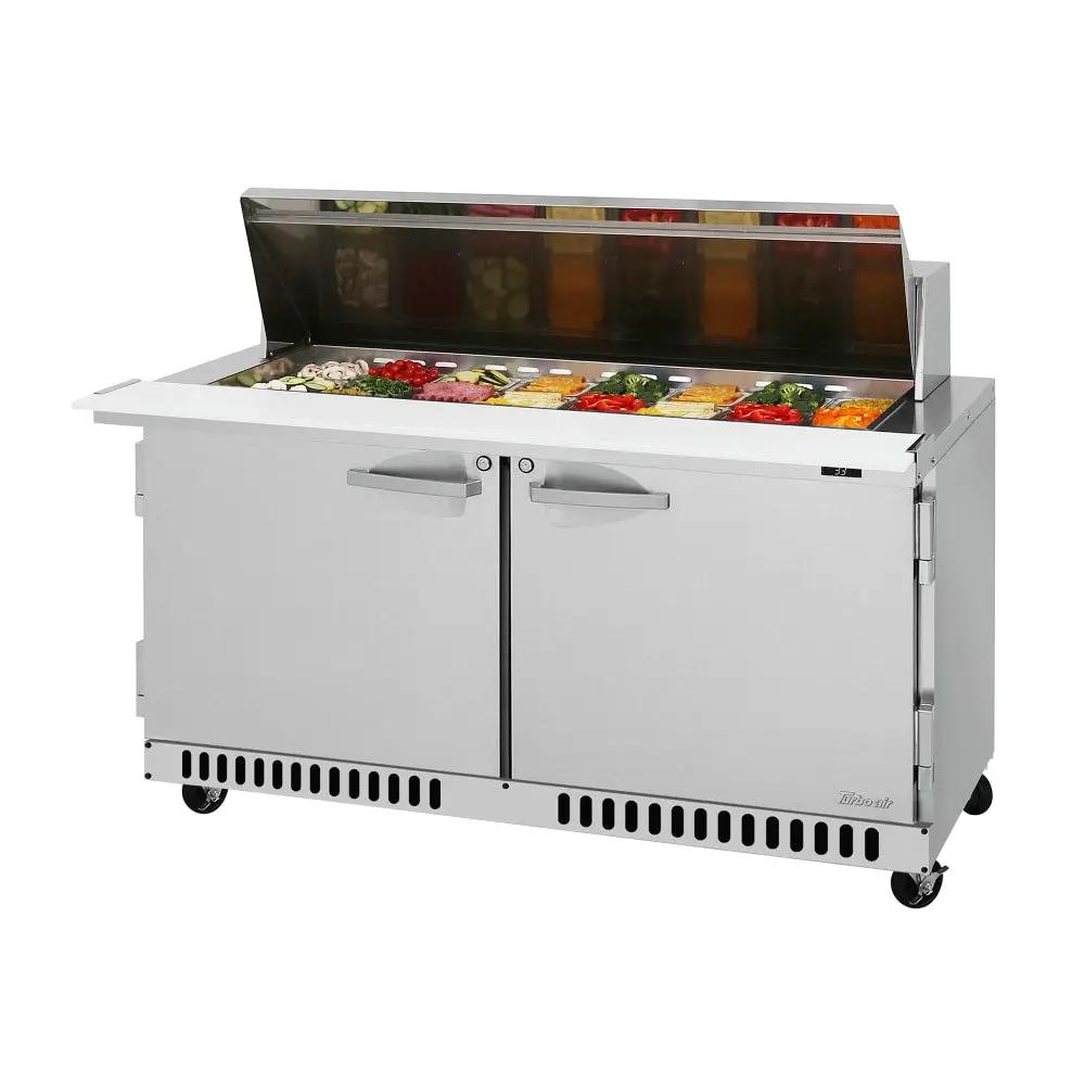 Turbo Air PST-60-24-FB-N PRO Series 60 1/4" Mega Top Sandwich/Salad Prep Table with Refrigerated Base
