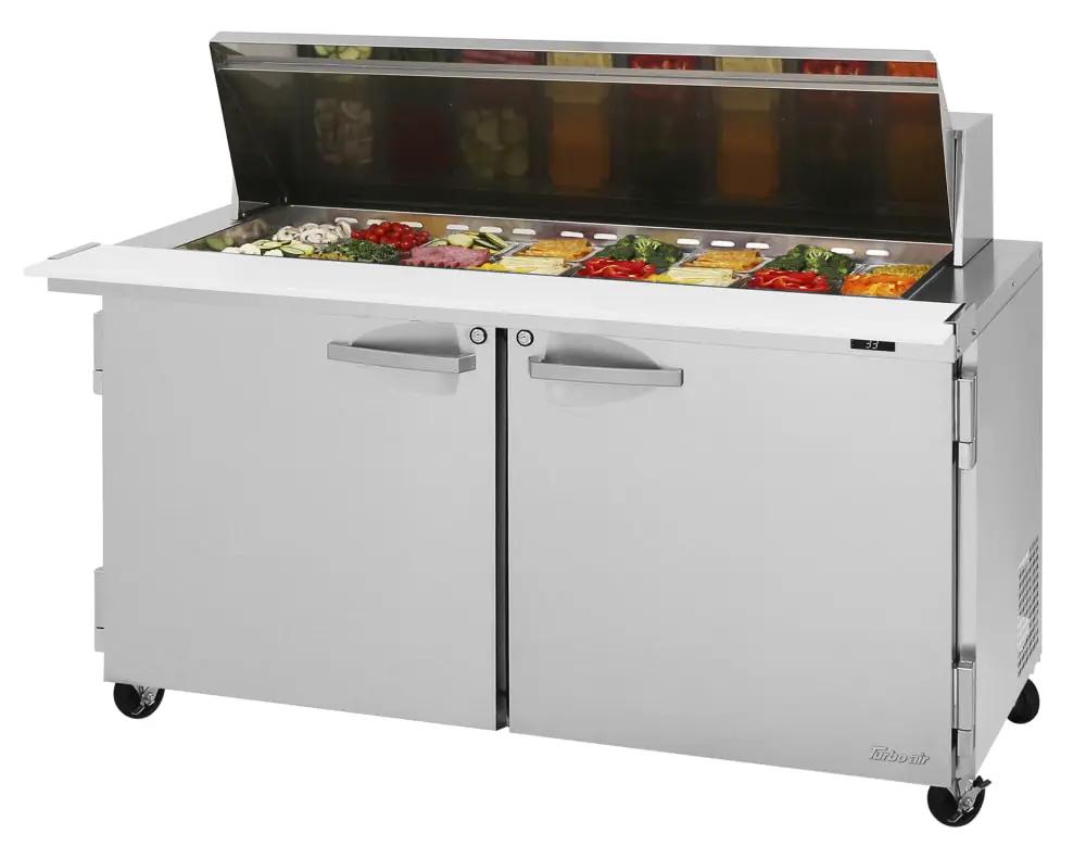 Turbo Air PST-60-24-N PRO Series Mega Top Sandwich & Salad Prep Table (60 1/4", 115v)