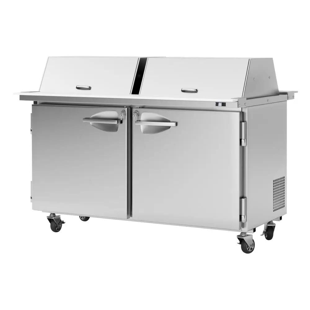 Turbo Air PST-60-24-N-DS PRO Series 60" Mega Top Dual-Sided Sandwich/Salad Prep Table (115v)