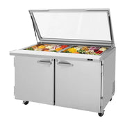 Turbo Air PST-60-24-N-GL 60" PRO Series Mega Top Sandwich/Salad Prep Table with Refrigerated Base