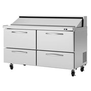 Turbo Air PST-60-D4-N 60" PRO Series Sandwich & Salad Prep Table (115v)
