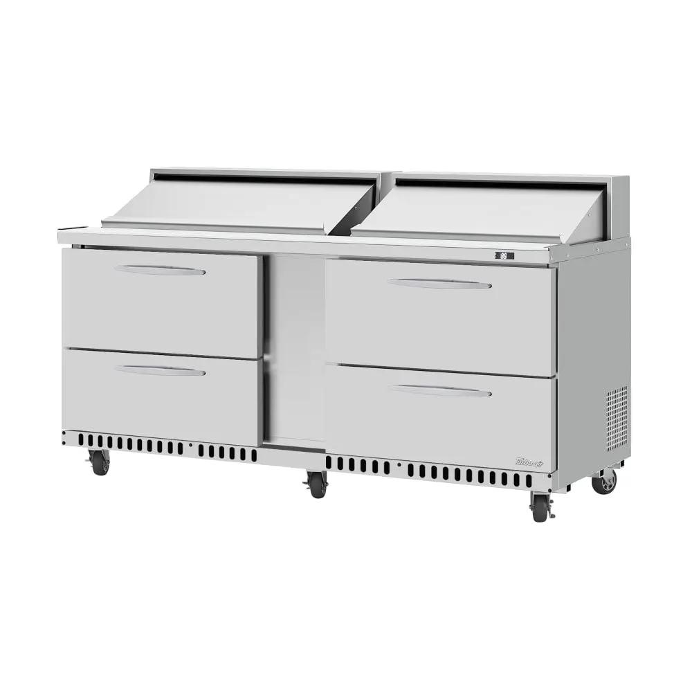 Turbo Air PRO Series 72" Mega Top Sandwich/Salad Prep Table - Refrigerated Base