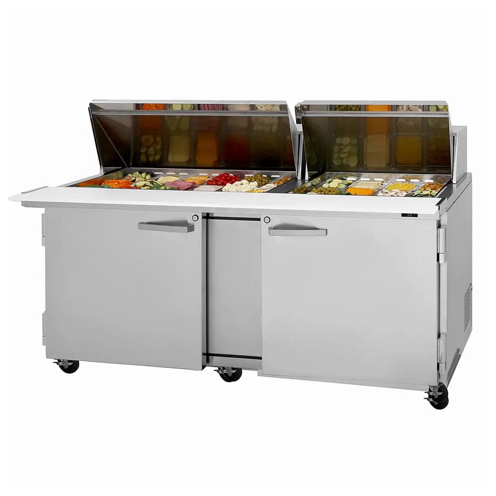 Turbo Air PST-72-30-N 72 5/8" PRO Series Mega Top Sandwich/Salad Prep Table w/ Refrigerated Base, 115v by Turbo Air (turbo-air-pst-72-30-n-72-5-8-pro-series-mega-top-sandwich-salad-prep-table-w-refrigerated-base-115v)