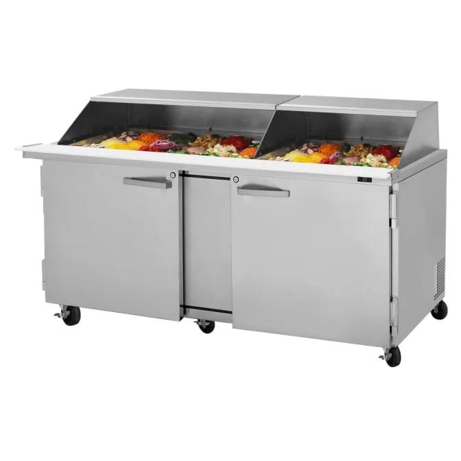 Turbo Air PST-72-30-N-SL 72" PRO Series Mega Top Sandwich & Salad Prep Table (115v)