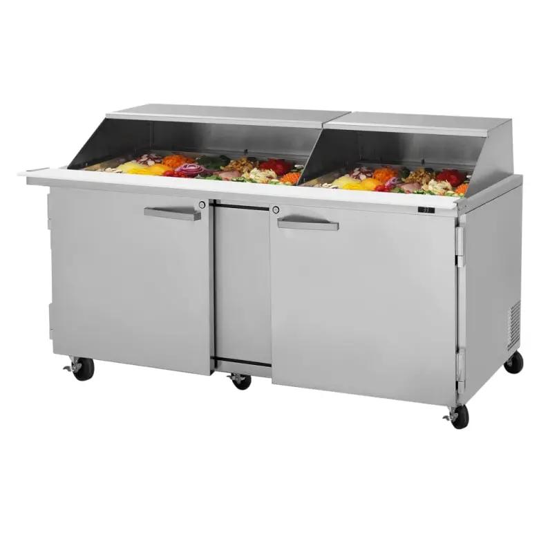 Turbo Air PST-72-30-N-SL 72" PRO Series Mega Top Sandwich & Salad Prep Table (115v)