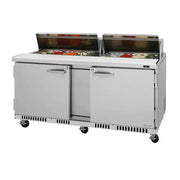 Turbo Air PST-72-FB-N 72" PRO Series Sandwich and Salad Prep Table with Refrigerated Base