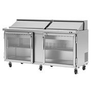 Turbo Air PST-72-G-N PRO Series 72 5/8" Sandwich and Salad Prep Table with Refrigerated Base