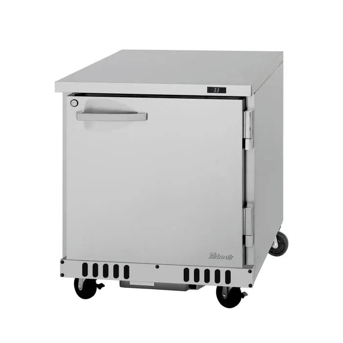 Turbo Air PUR-28-FB-N Undercounter Refrigerator - 6.5 cu. ft. Capacity, Stainless Steel