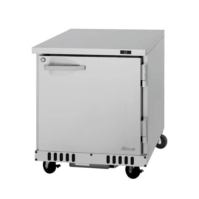Turbo Air PUR-28-FB-N Undercounter Refrigerator - 6.5 cu. ft. Capacity, Stainless Steel