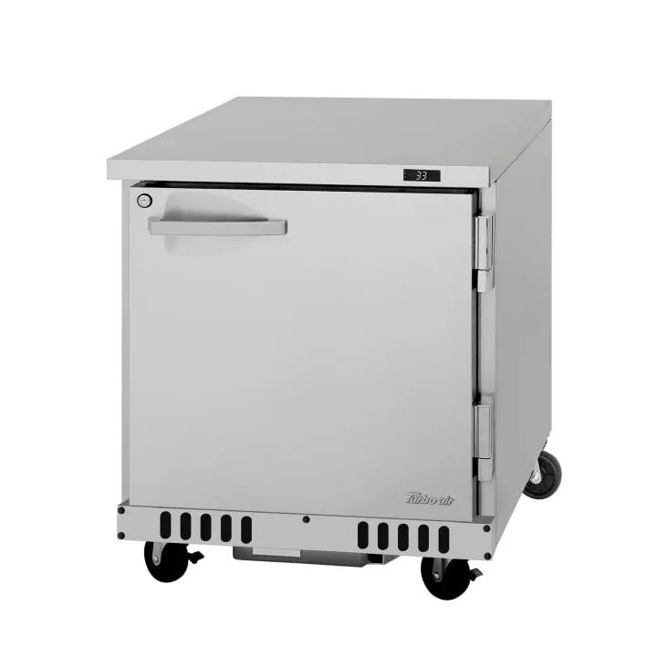 Turbo Air PUR-28-FB-N Undercounter Refrigerator - 6.5 cu. ft. Capacity, Stainless Steel