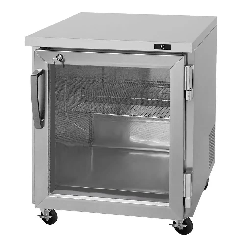 Turbo Air PUR-28-G-N Undercounter Refrigerator - 27.5" W, Single Section, Glass Door