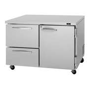 Turbo Air PUR-48-D2R(L)-N 48 1/4" W Undercounter Refrigerator w/ (2) Sections & (1) Door & (2) Drawers, 115v by Turbo Air (turbo-air-pur-48-d2rl-n-48-1-4-w-undercounter-refrigerator-w-2-sections-1-door-2-drawers-115v)
