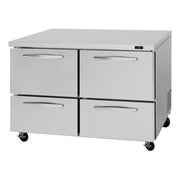 Turbo Air PUR-48-D4-N: 48" Undercounter Refrigerator with 4 Drawers (115V)