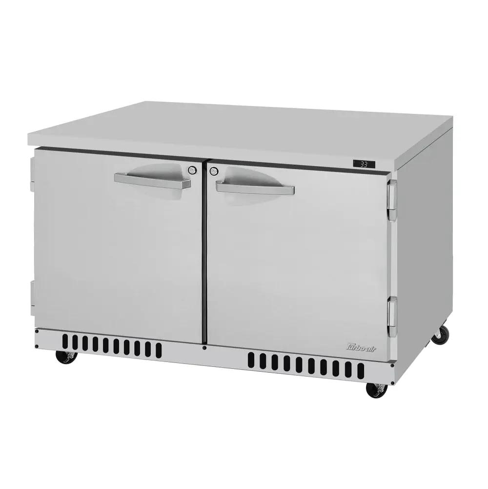 Turbo Air PUR-48-FB-N: 48" Undercounter Refrigerator - 2 Doors, 115v