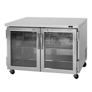 Turbo Air PUR-48-G-N: 48 1/4" Undercounter Refrigerator with 2 Doors & Glass Fronts (115v)