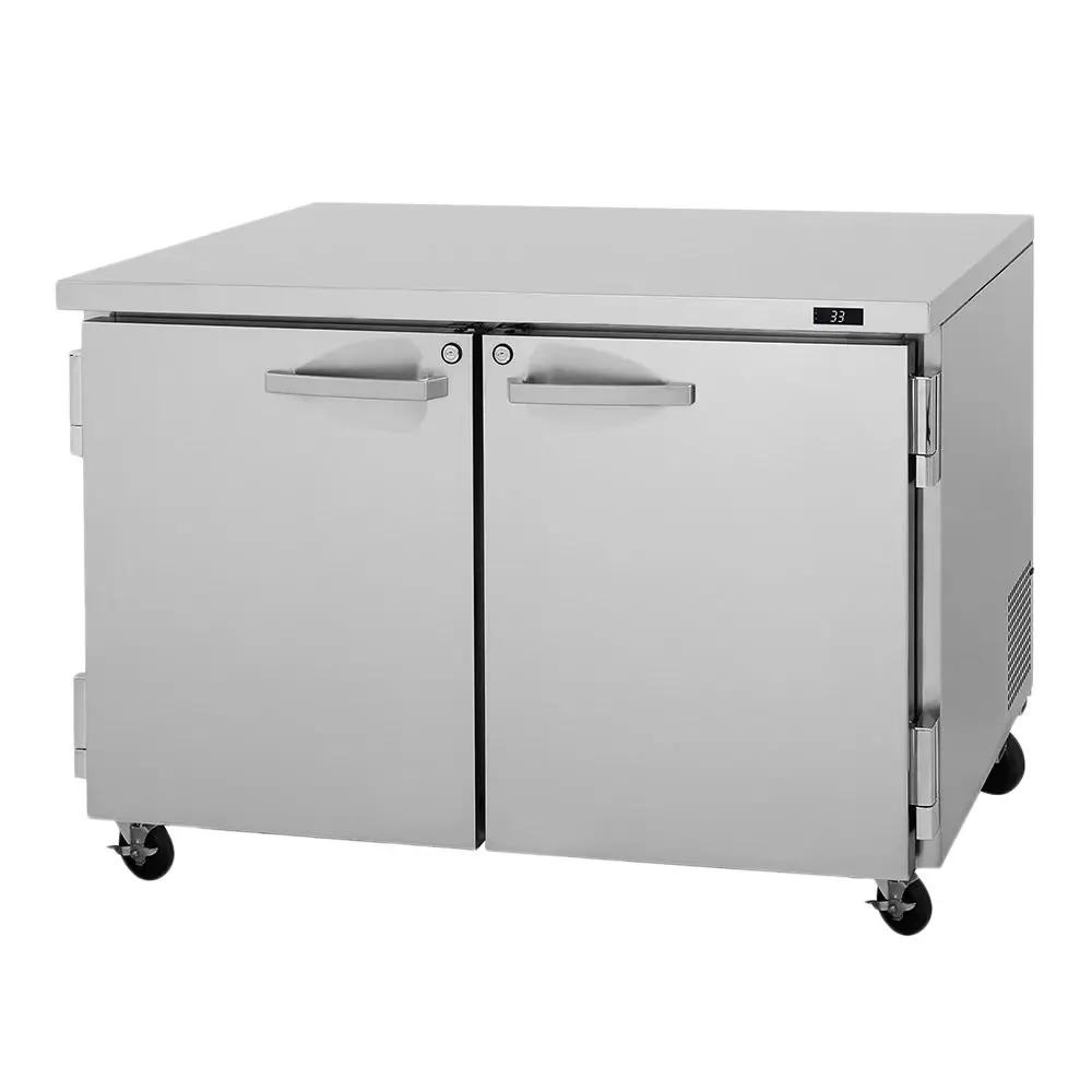 Turbo Air PUR-48-N: 48" Undercounter Refrigerator - Dual Section, Dual Door, 115V