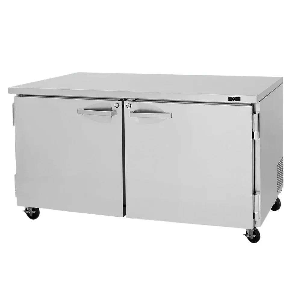 Turbo Air PUR-60-N Undercounter Refrigerator: 60" Wide, 2-Section, 2-Door, 115v