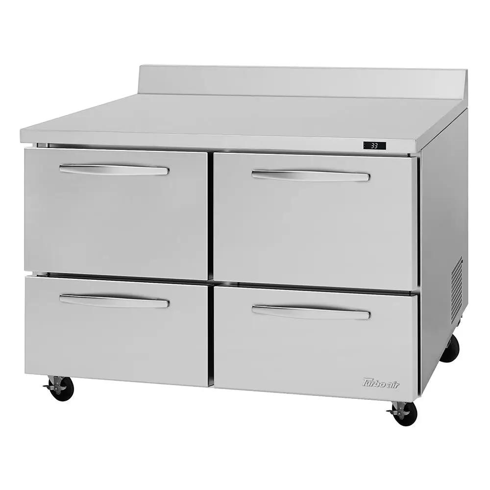 Turbo Air PWR-48-D4-N 48" Commercial Refrigerator - 2 Sections, 4 Drawers, 115v