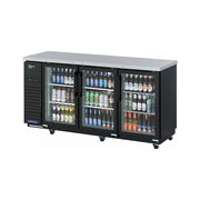 Turbo Air 73" Bar Refrigerator with 3 Glass Doors (TBB-24-72SGD-N)