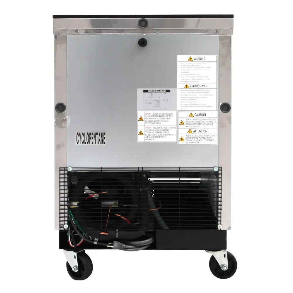 Turbo Air TBC-24SD-GF-N6 1 Section Glass Chiller w/ 48 Mug Capacity, Stainless, 115v