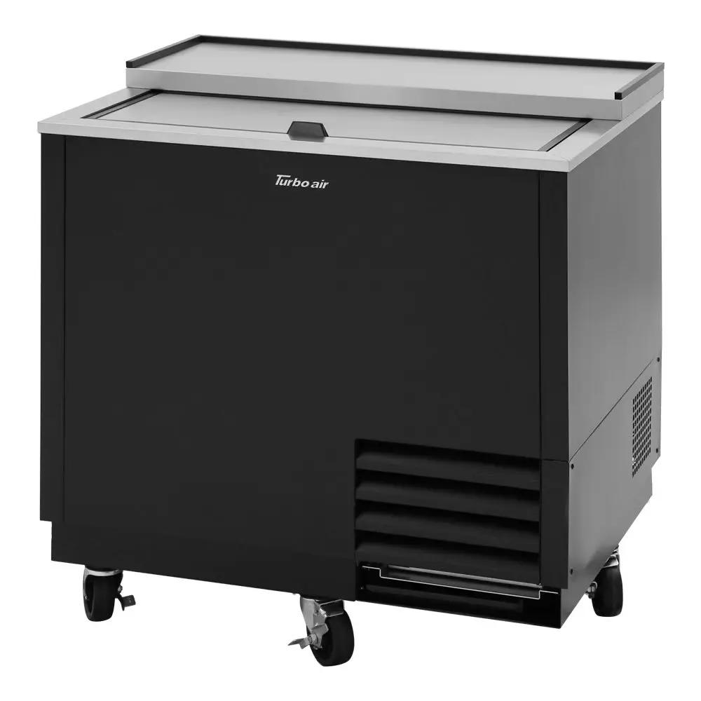 Turbo Air TBC-36SB-GF-N Commercial Glass Chiller - 93 Mug Capacity, Black Finish