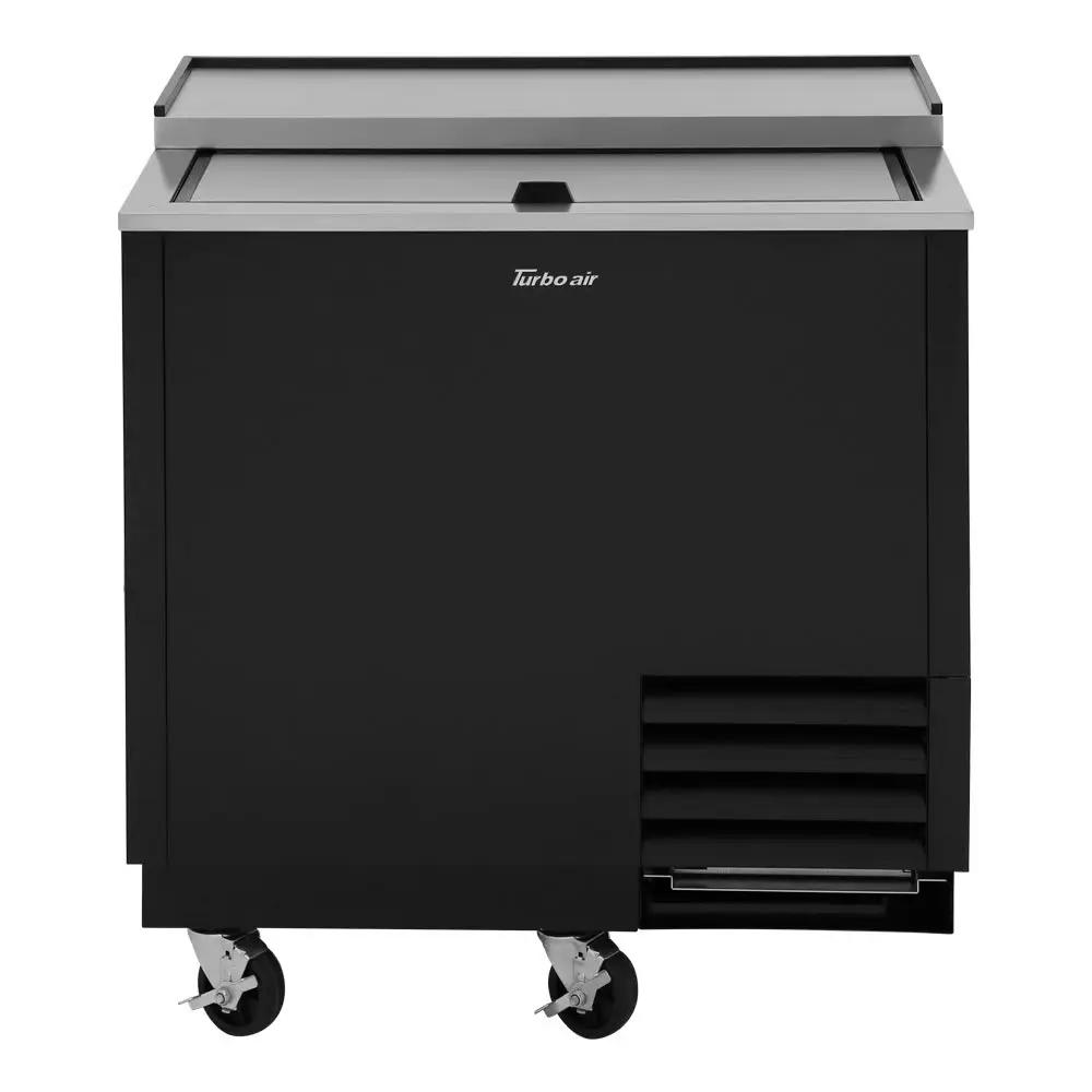 Turbo Air TBC-36SB-GF-N Commercial Glass Chiller - 93 Mug Capacity, Black Finish