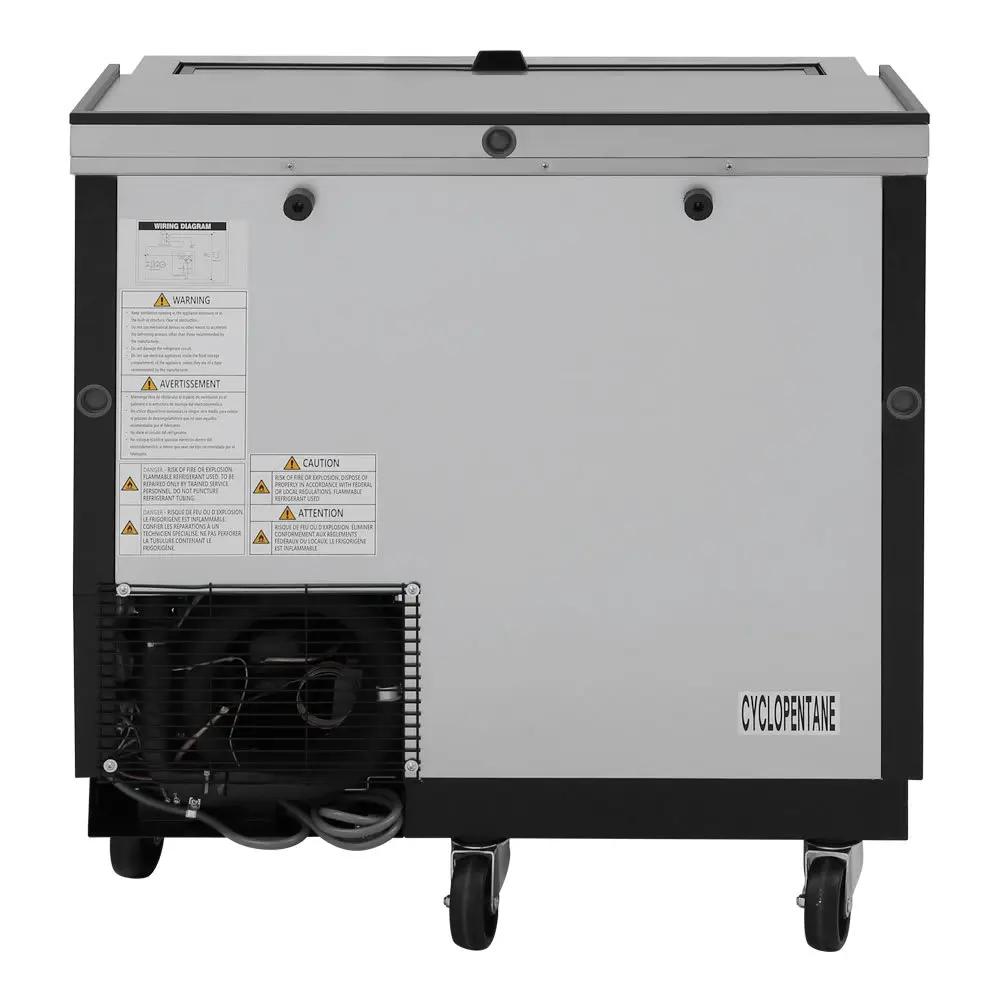 Turbo Air TBC-36SB-GF-N Commercial Glass Chiller - 93 Mug Capacity, Black Finish
