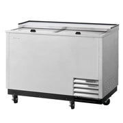 Turbo Air TBC-50SD-GF-N: 2-Section Glass Chiller for 140 Mugs - Stainless Steel, 115v