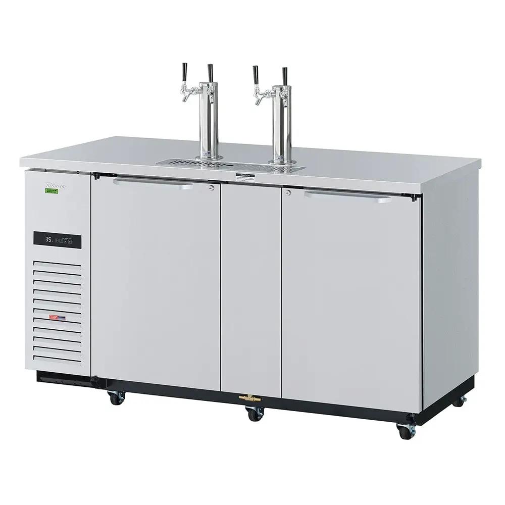 Turbo Air TBD-3SDD-N 69" Kegerator Beer Dispenser w/ (3) 1/2 Barrel Capacity - (2) Columns, Stainless, 115v by Turbo Air (turbo-air-tbd-3sdd-n-69-kegerator-beer-dispenser-w-3-1-2-barrel-capacity-2-columns-stainless-115v)