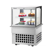 Turbo Air TBP-36-46FDN 38" Full-Service Refrigerated Bakery Display Case - Straight Glass, 2 Levels
