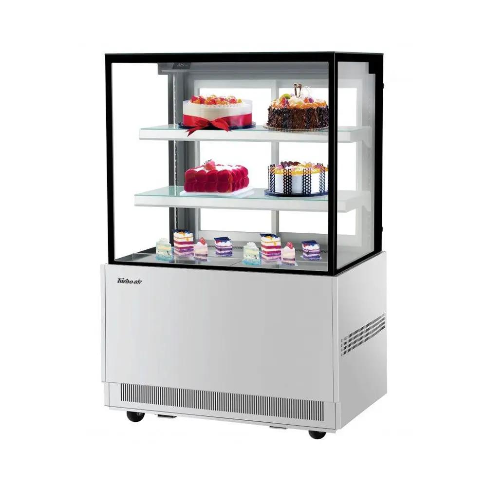 Turbo Air 35 3/8" Bakery Display Case - Straight Glass, 3 Levels, 115v