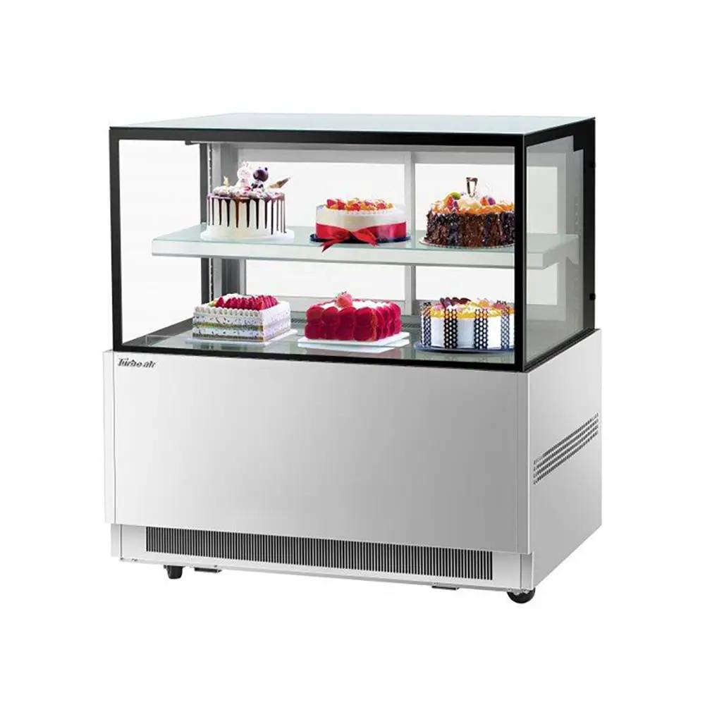 Turbo Air TBP48-46NN-S: 47.25" Full-Service Bakery Display Case with Straight Glass - Dual Level, 115V