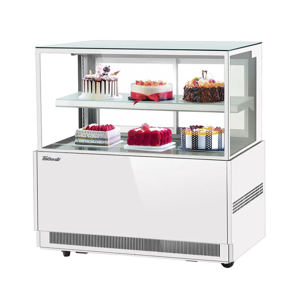 Turbo Air TBP48-46NN-W: 47" Full-Service Bakery Display Case with Straight Glass