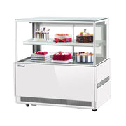 Turbo Air TBP48-46NN-W: 47" Full-Service Bakery Display Case with Straight Glass