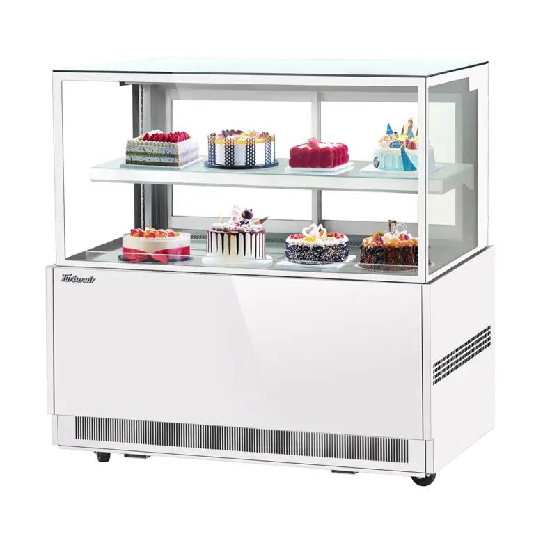 Turbo Air TBP60-46NN-W 59" Full Service Bakery Display Case with Straight Glass & LED Lighting - 115v