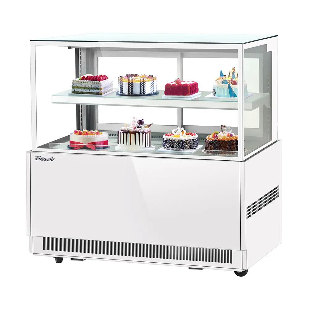 Turbo Air TBP60-46NN-W 59" Full Service Bakery Display Case with Straight Glass & LED Lighting - 115v