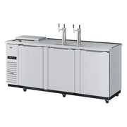 Turbo Air TCB-4SDD-N 90 3/8" Kegerator Beer Dispenser - Dual Column Stainless Steel, 115v