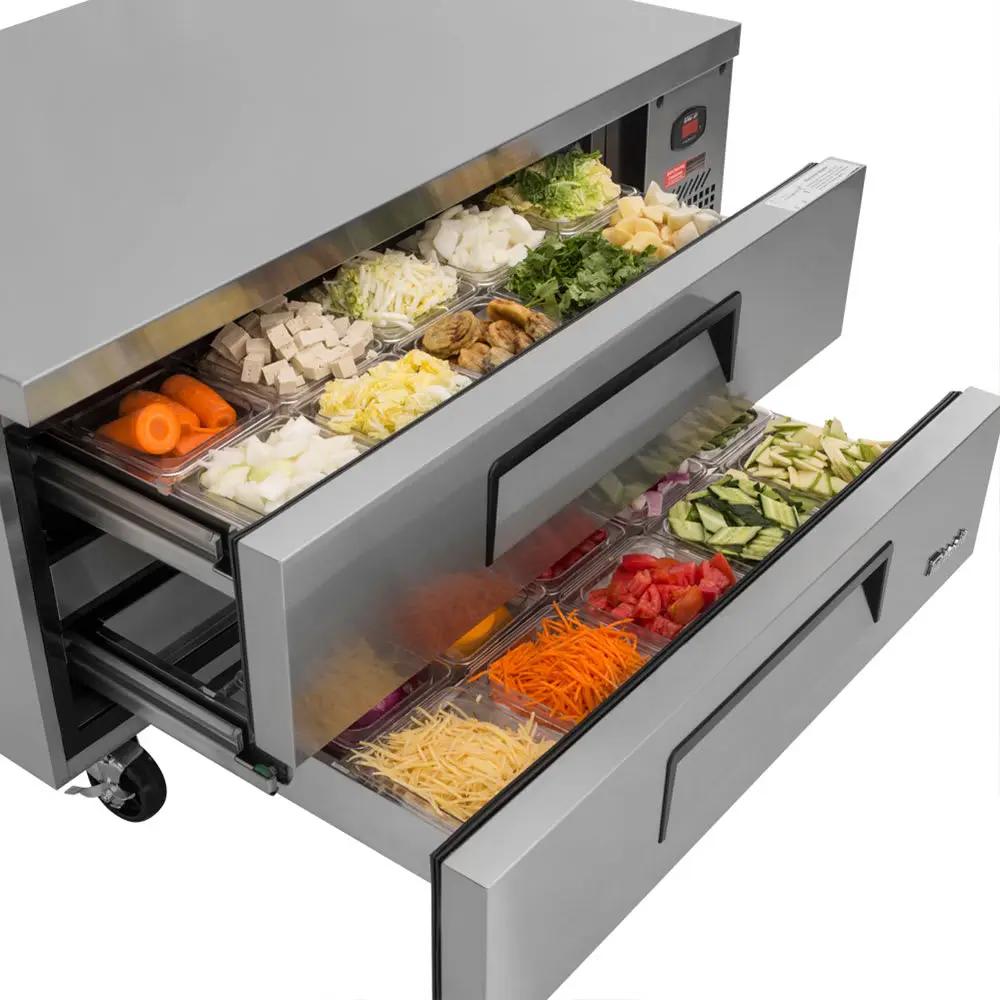 Turbo Air TCBE-48SDR-N 47 5/8" Super Deluxe Chef Base - 2 Drawers, 115v