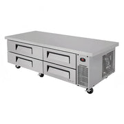 Turbo Air TCBE-72SDR-E-N 78" Super Deluxe Chef Base: 4 Drawers, 115v - Refrigerated Workstation